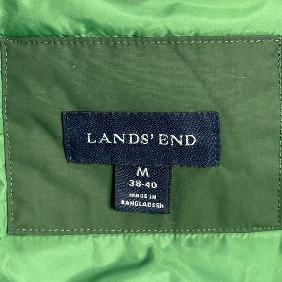 Lands End Green Insulated Primaloft Winter Coat Mens Size Medium M 38-40 Skiing - Picture 6 of 14